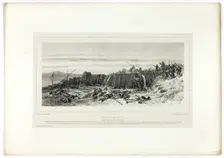 Capture of Bastion no. 9, from Souvenirs d’Italie: Expédition de Rome, published December, 1860. Creators: Hippolyte Lalaisse, Auguste Bry, Chez Frères Gihaut