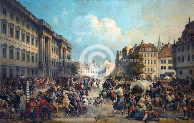 Capture of Berlin on 28 September 1760, 1849. Creator: Alexander von Kotzebue.