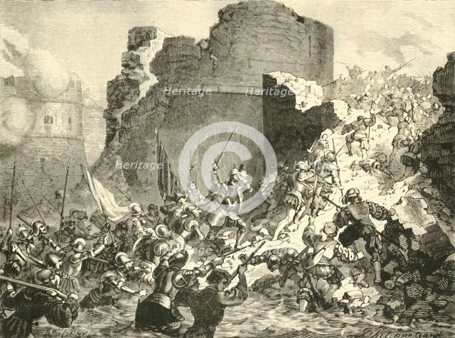 'Capture of Calais by the French Under the Duke of Guise', (1558), 1890.   Creator: Unknown.