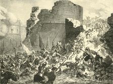 Capture of Calais by the French Under the Duke of Guise (1558), 1890. Creator: Unknown