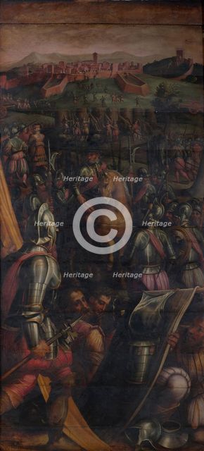 Capture of Casole, 1563-1565. Artist: Vasari, Giorgio (1511-1574)