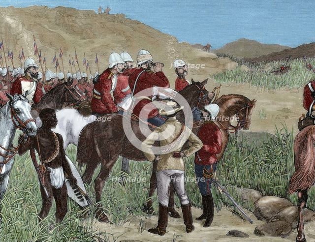 Capture of Cetshwayo, Anglo-Zulu War, 1879.  Creator: Andrés Ovejero.