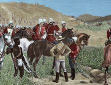 Capture of Cetshwayo, Anglo-Zulu War, 1879. Creator: Andrés Ovejero