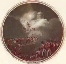 Capture of Cuidad Rodrigo 1815, (1910). Artist: Edward Orme