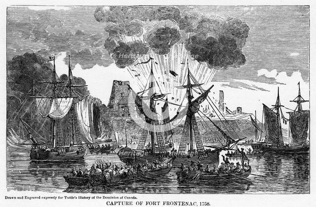 'Capture of Fort Frontenac, 1758', (1877). Artist: Unknown