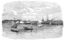 Capture of French Folly Fort, near Canton, by H.M.S. "Barracouta" and "Coromandel"..., 1857. Creator: Unknown