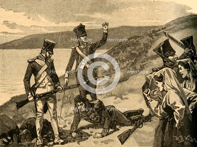 Capture of French Marshal Joachim Murat, Calabria, Italy, 1815 (c1890). Creator: Unknown.