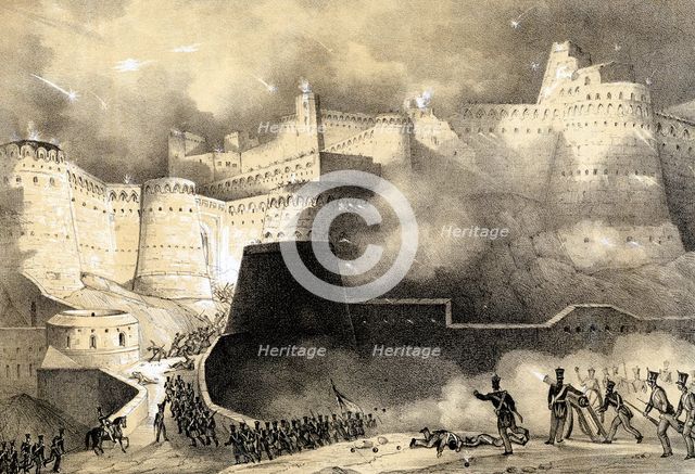 Capture of Ghunzee by British forces, Second Anglo-Afghan War (1878-80), March 1880. Artist: Unknown