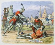 Capture of Joan of Arc, Compiegne, France, 1430 (1864). Creator: James William Edmund Doyle