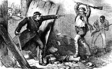 Capture of John Brown in the engine house, c1880