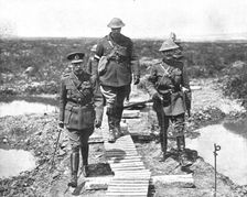 Capture of Messines Ridge; King George V, with Canadian General Currie... 1917 Creator: Unknown