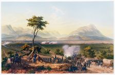 Capture of Monterey, pub. 1851. Creator: Carl Nebel (1805 - 1855)