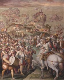 Capture of Porto Ercole, 1568-1570. Artist: Vasari, Giorgio (1511-1574)