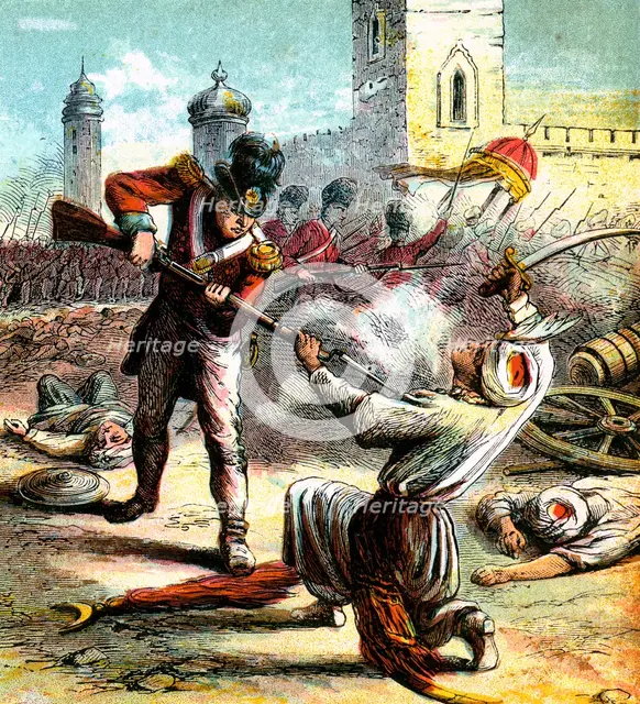 'Capture of Seringapatam', 1799 (c1850s). Artist: Unknown
