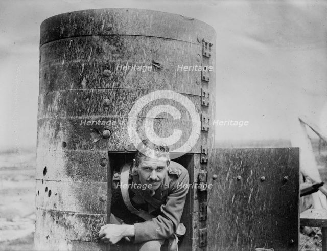 Captured armored observation tank of Germans, between c1915 and c1920. Creator: Bain News Service.