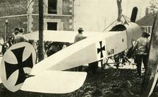 Captured German Fokker plane, First World War, 1915-1916, (c1920). Creator: Unknown