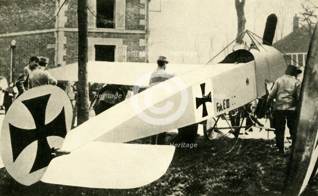 Captured German Fokker plane, First World War, 1915-1916, (c1920). Creator: Unknown.