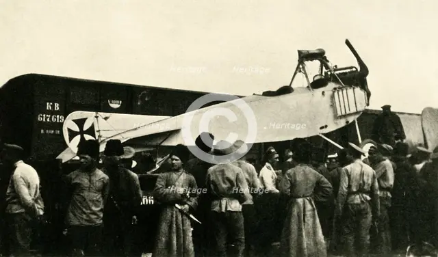 Captured German plane, Russia, First World War, 1914-1918, (c1920).  Creator: Unknown.