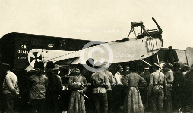 Captured German plane, Russia, First World War, 1914-1918, (c1920).  Creator: Unknown.