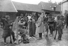 Captured German prisoners, France, August 1914