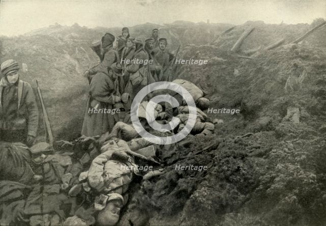 'Captured German Trenches at Les Eparges', (1919).  Creator: Unknown.