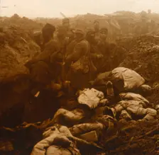 Captured trenches, Les Éparges, northern France, c1914-c1918