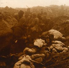 Captured trenches, Les Éparges, northern France, c1914-c1918