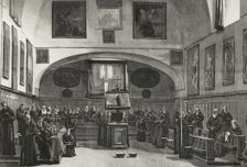 Capuchins in the choir singing vespers, 1898. Creator: Unknown