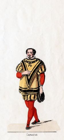 Capucius, costume design for Shakespeare's play, Henry VIII, 19th century
