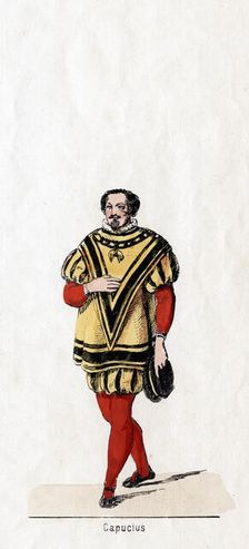 Capucius, costume design for Shakespeare's play, Henry VIII, 19th century