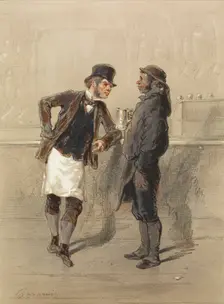 Car Man and Coal Heaver, 1848. Creator: Paul Gavarni