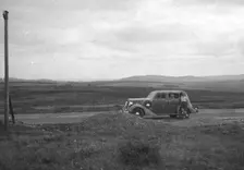 Car on Bodmin Moor, Cornwall, c1930s-c1940s(?)