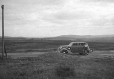 Car on Bodmin Moor, Cornwall, c1930s-c1940s(?)