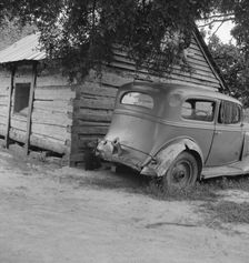 Car belonging to Negro share tenant family, near Gordonton, North Carolina, 1939. Creator: Dorothea Lange