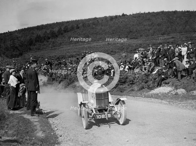 Car competing in the Caerphilly Hillclimb, Wales, c1920s. Artist: Bill Brunell.