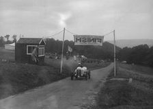 Car crossing the finishing line at the MAC Shelsley Walsh Speed Hill Climb, Worcestershire, 1935. Artist: Bill Brunell