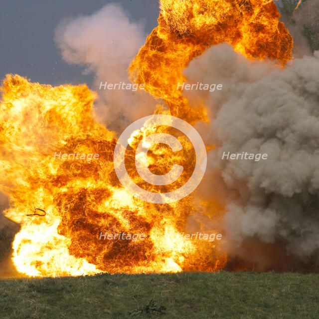 Car explosion. Artist: Unknown.