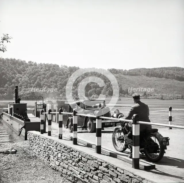 Car ferry, Lake Windermere, Lake District, c1955.  Creator: Arthur Charles Kirby Ware.