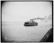 Car ferry Sainte Marie, Mackinac Straits, c1900. Creator: Unknown