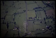 Car park for the Glastonbury Fair, Worthy Farm, Somerset, 1971. Creator: Jim Hancock