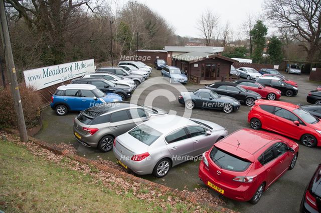 Car sales forecourt 2017. Creator: Unknown.