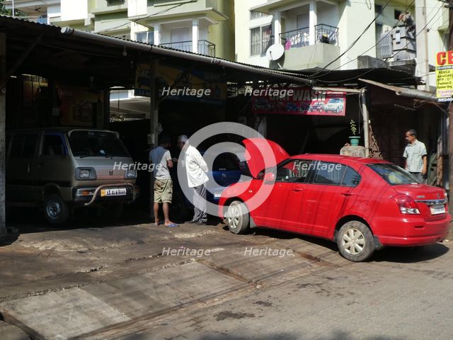 Car wash in West Bengal, India 2019. Creator: Unknown.