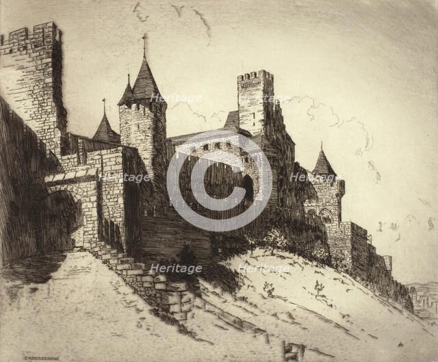 Carcasonne, c1900-1938. Creator: George Charles Aid.