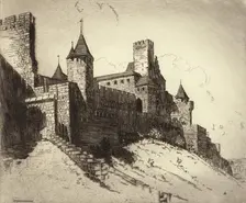Carcasonne, c1900-1938. Creator: George Charles Aid
