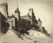 Carcasonne, c1900-1938. Creator: George Charles Aid