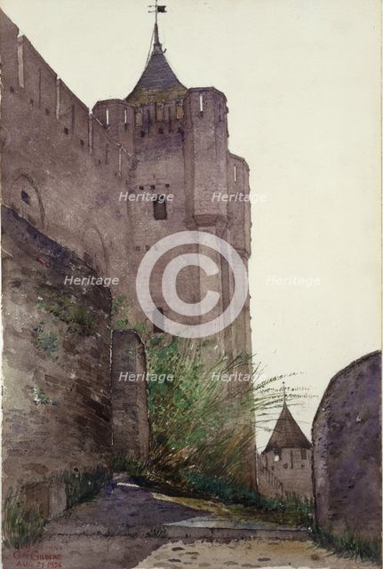 Carcassonne, 1926. Creator: Cass Gilbert.