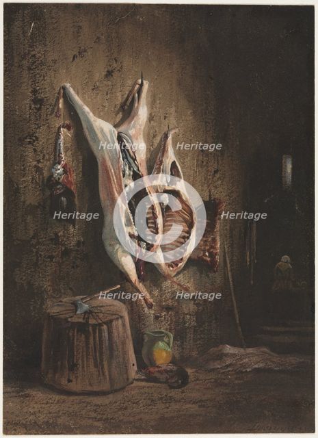 Carcasses, 1840-1860. Creator: Alexandre-Gabriel Decamps (French, 1803-1860).