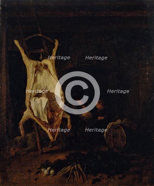 Carcass in a Kitchen, 1691. Creator: Jacob Leyssens.