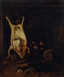 Carcass in a Kitchen, 1691. Creator: Jacob Leyssens