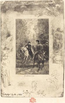 Caramba! Fit-elle (Caramba! She Exclaimed), 1879/1880. Creator: Felix Hilaire Buhot